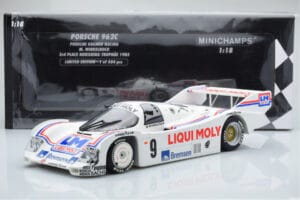 Porsche 962C Kremer Racing Liqui Moly #9 M. Winkelhock 3rd Place Norisring Trophy 1985 Minichamps 1:18 155856509 Métal Moulé — image 6 sur 6