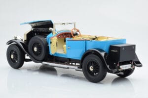 Rolls-Royce Phantom I Cabriolet Bleu Kyosho 1:18 08931LB Métal Moulé — image 6 sur 9