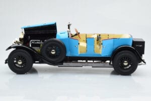 Rolls-Royce Phantom I Cabriolet Bleu Kyosho 1:18 08931LB Métal Moulé — image 7 sur 9