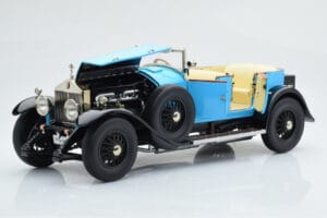 Rolls-Royce Phantom I Cabriolet Bleu Kyosho 1:18 08931LB Métal Moulé — image 8 sur 9