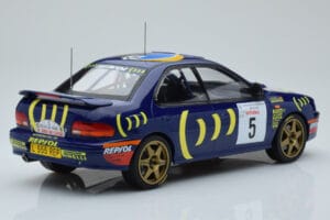 Subaru Impreza 555 #5 C. Sainz / L. Moya Tour de Corse 1995 IXO 1:18 18RMC063A Métal Moulé — image 2 sur 6