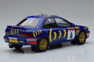 Subaru Impreza #4 C. McRae / D. Ringer Winner RAC Rally 1994 Kyosho 1:18 08962A Métal Moulé — image 3 sur 9