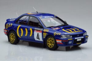 Subaru Impreza #4 C. McRae / D. Ringer Winner RAC Rally 1994 Kyosho 1:18 08962A Métal Moulé — image 5 sur 9