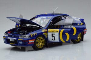 Subaru Impreza #5 C. Sainz / L. Moya 2nd Place Rally Monte Carlo 1995 Kyosho 1:18 08962B Métal Moulé — image 2 sur 9