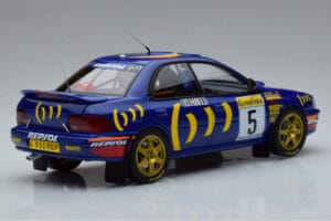 Subaru Impreza #5 C. Sainz / L. Moya 2nd Place Rally Monte Carlo 1995 Kyosho 1:18 08962B Métal Moulé — image 3 sur 9