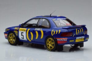 Subaru Impreza #5 C. Sainz / L. Moya 2nd Place Rally Monte Carlo 1995 Kyosho 1:18 08962B Métal Moulé — image 6 sur 9