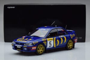 Subaru Impreza #5 C. Sainz / L. Moya 2nd Place Rally Monte Carlo 1995 Kyosho 1:18 08962B Métal Moulé — image 9 sur 9