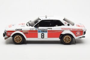 Toyota Celica 2000 GT RA21 #8 H. Mikkola / A. Hertz Lombard RAC Rally 1977 Otto 1:18 OT1044 Résine — image 3 sur 6