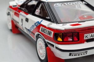 Toyota Celica GT-Four ST165 #2 C. Sainz / L. Moya Winner Rally Monte Carlo 1991 Kyosho 1:18 08961B Métal Moulé — image 9 sur 12