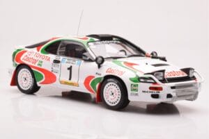 Toyota Celica Turbo 4WD ST185 #1 J. Kankkunen / J. Piironen Safari Rally 1993 IXO 1:18 18RMC150A Métal Moulé — image 4 sur 6