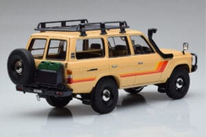 Toyota Land Cruiser 60 Beige Avec Pièces Optionnelles Kyosho 1:18 08956XBE Métal Moulé — image 3 sur 12