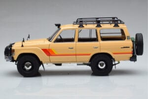 Toyota Land Cruiser 60 Beige Avec Pièces Optionnelles Kyosho 1:18 08956XBE Métal Moulé — image 4 sur 12