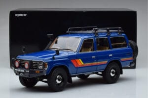 Toyota Land Cruiser 60 Bleu Avec Pièces Optionnelles Kyosho 1:18 08956XBL Métal Moulé — image 11 sur 11