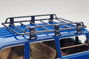 Toyota Land Cruiser 60 Bleu Avec Pièces Optionnelles Kyosho 1:18 08956XBL Métal Moulé — image 7 sur 11
