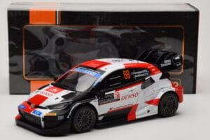 Toyota GR Yaris Rally1 #69 K. Rovanpera / J. Halttunen Rally Monte Carlo World Champion 2023 IXO 1:18 18RMC152B Métal Moulé — image 6 sur 6