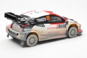Toyota GR Yaris Rally1 #69 K. Rovanpera / J. Halttunen Safari Rally Kenya 2023 Dirty Version IXO 1:18 18RMC173B Métal Moulé — image 2 sur 6