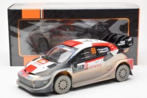 Toyota GR Yaris Rally1 #69 K. Rovanpera / J. Halttunen Safari Rally Kenya 2023 Dirty Version IXO 1:18 18RMC173B Métal Moulé — image 6 sur 6