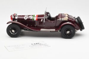 Alfa Romeo 1750 GS Spider #84 T. Nuvolari / B. Guidotti Mille Miglia Winner 1930 CMC 1:18 M-141 Métal Moulé — image 3 sur 6
