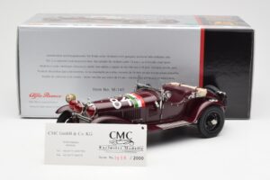 Alfa Romeo 1750 GS Spider #84 T. Nuvolari / B. Guidotti Mille Miglia Winner 1930 CMC 1:18 M-141 Métal Moulé — image 6 sur 6