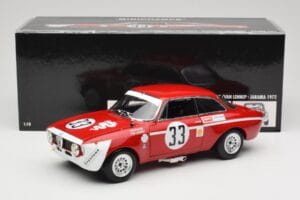 Alfa Romeo GTA 1300 Junior #33 T. Hezemans / G. van Lennep Hezemans Jarama 1972 Minichamps 1:18 100721233 Métal Moulé — image 8 sur 8
