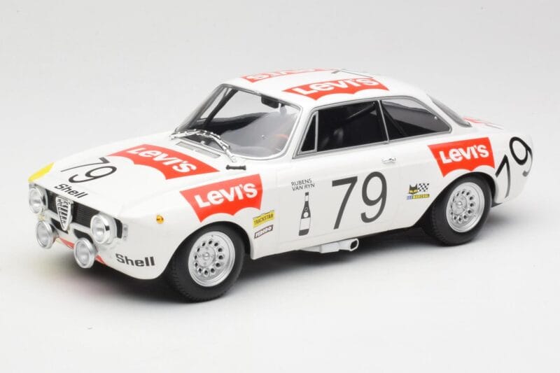 Alfa Romeo GTA 1300 #79 H. Rubens / C. Van Ryn 24 Hours of Spa 1971 Minichamps 1:18 155711279 Métal Moulé
