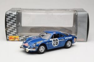Alpine A110 1600S #28 Alpine-Renault O. Andersson / D. Stone Rally Monte Carlo 1971 Maisto 1:18 56033 Métal Moulé — image 8 sur 8