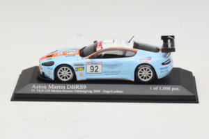 Aston Martin DBRS9 Gulf #92 T. Enge / Lechner VLN 250 Nurburgring 2008 Minichamps 1:43 400081392 Métal Moulé