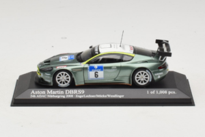 Aston Martin DBRS9 #6 M. Engel / K. Lechner ADAC 24 Hours Nurburgring 2008 Minichamps 1:43 400081306 Métal Moulé