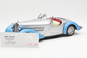 Audi 225 Front Roadster Bleu Argent CMC 1:18 M-075B Métal Moulé