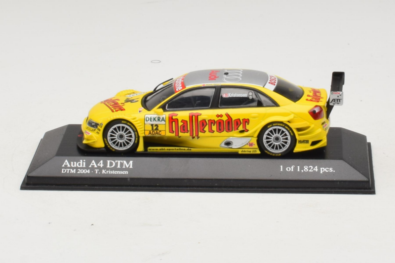 Audi A4 B6 #12 T. Kristensen Audi Sport Team Rosberg DTM 2004 Minichamps 1:43 400041412 Métal Moulé