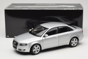 Audi A4 B7 Argent Minichamps 1:18 100014402 Métal Moulé — image 8 sur 8