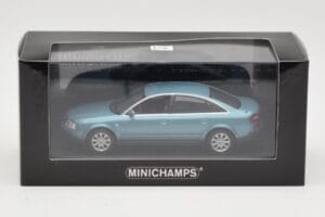 Audi A6 C5 Bleu Clair Minichamps 1:43 AUDI004 Métal Moulé — image 4 sur 4