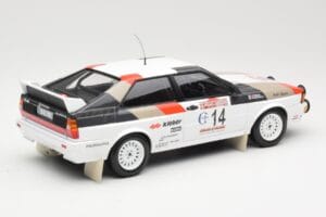 Audi Quattro #14 M. Mouton / F. Pons Winners Rally Sanremo 1981 Minichamps 1:18 155811114 Métal Moulé — image 2 sur 6