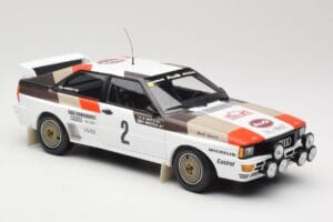 Audi Quattro A1 #2 H. Mikkola / A. Hertz Audi Sport Rally Monte Carlo 1983 Minichamps 1:18 155831102 Métal Moulé — image 4 sur 6
