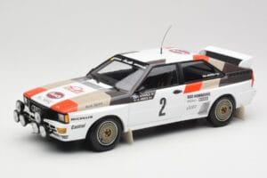 Audi Quattro A1 #2 H. Mikkola / A. Hertz Audi Sport Rally Monte Carlo 1983 Minichamps 1:18 155831102 Métal Moulé