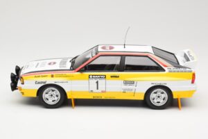 Audi Quattro A2 Audi Sport #1 W. Röhrl / C. Geistdörfer DNF Sanyo Rally of New Zealand 1984 Minichamps 1:18 155841101 Métal M — image 3 sur 6