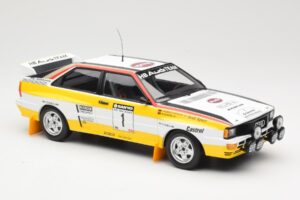 Audi Quattro A2 Audi Sport #1 W. Röhrl / C. Geistdörfer DNF Sanyo Rally of New Zealand 1984 Minichamps 1:18 155841101 Métal M — image 4 sur 6