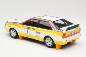 Audi Quattro A2 Audi Sport #1 W. Röhrl / C. Geistdörfer DNF Sanyo Rally of New Zealand 1984 Minichamps 1:18 155841101 Métal M — image 5 sur 6
