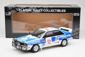 Audi Quattro A2 #12 H. Wittmann / R. Diekmann Safari Rally 1984 Sun Star 1:18 4246 Métal Moulé — image 8 sur 8