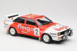 Audi Quattro A2 #2 B. Waldegård / H-T. Thorszelius Belga Team Winners Boucles de Spa 1985 Minichamps 1:18 155851102 Métal Mou — image 4 sur 6