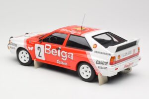 Audi Quattro A2 #2 B. Waldegård / H-T. Thorszelius Belga Team Winners Boucles de Spa 1985 Minichamps 1:18 155851102 Métal Mou — image 5 sur 6