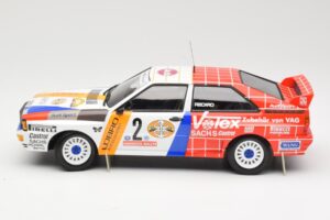 Audi Quattro A2 Schmidt Motorsport #2 H. Demuth / W. Lux Winners Hunsrück Rally 1984 Minichamps 1:18 155841102 Métal Moulé — image 3 sur 6