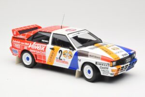 Audi Quattro A2 Schmidt Motorsport #2 H. Demuth / W. Lux Winners Hunsrück Rally 1984 Minichamps 1:18 155841102 Métal Moulé — image 4 sur 6