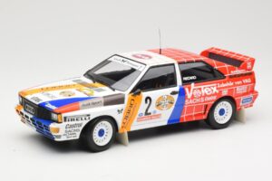 Audi Quattro A2 Schmidt Motorsport #2 H. Demuth / W. Lux Winners Hunsrück Rally 1984 Minichamps 1:18 155841102 Métal Moulé
