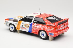 Audi Quattro A2 Schmidt Motorsport #2 H. Demuth / W. Lux Winners Hunsrück Rally 1984 Minichamps 1:18 155841102 Métal Moulé — image 5 sur 6