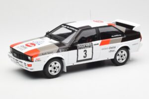 Audi Quattro #3 H. Mikkola / A. Hertz Rally Finland 1982 IXO 1:18 18RMC094A Métal Moulé