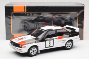 Audi Quattro #3 H. Mikkola / A. Hertz Rally Finland 1982 IXO 1:18 18RMC094A Métal Moulé — image 6 sur 6