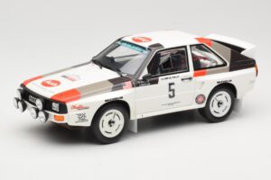 Audi Quattro Sport S1 #5 J. Buffum / N. Wilson Olympus Rally 1986 Otto 1:18 OT1159 Résine