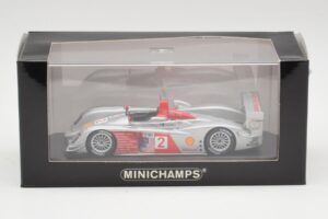 Audi R10 TDI #2 R. Capello / A. McNish Minichamps 1:43 AUDI002 Métal Moulé — image 4 sur 4