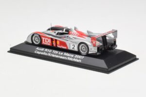 Audi R10 TDI LMP1 #2 R. Capello / T. Kristensen / A. McNish 24 Hours of Le Mans 2007 Minichamps 1:43 5020700223 Métal Moulé — image 3 sur 4